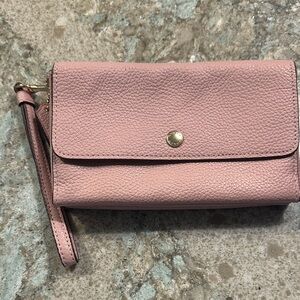 Authentic NEW Coach Pink Leather Wristlet Clutch